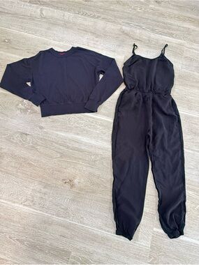 N:Philanthropy Lennox Jumpsuit, AND matching sweatshirt sz SM